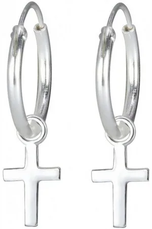 ALEXANDER YORK Paar Creolen Charm-KREUZ, 2-tlg., 925 Sterling Silber - Verkäufer: