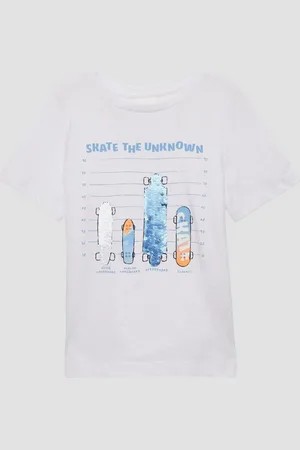 QS by s.Oliver Kurzarmshirt T-Shirt mit Frontprint und Wendepailletten Wendepailletten - Verkäufer: