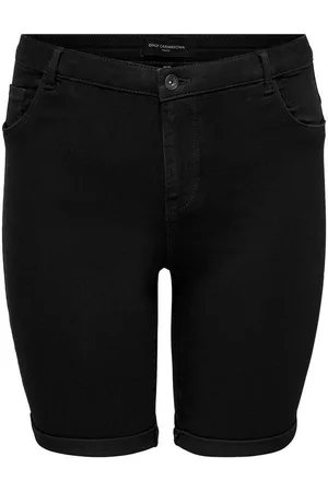 ONLY Jeansshorts Plus Size Denim Jeans Shorts Kurze Stretch Bermuda Hose CARTHUNDER CARTHUNDER REG LONG SHORTS DNM - Verkäufer: ARIZONAS