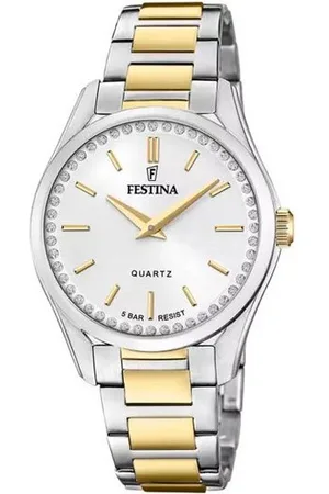 Festina Quarzuhr F20619/1 Damen-Uhr Mademoiselle Analog Quarz mit Edelstahl-Armband - Verkäufer: Karat24