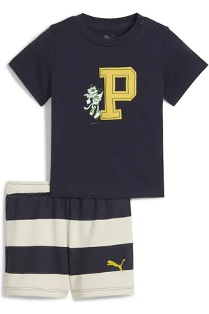 PUMA Jogginganzug Minicats SUPER Set aus T-Shirt und Shorts Kinder