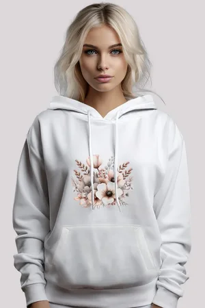 F4NT4STIC Kapuzenpullover Blumenstrauß Boho Premium Qualität