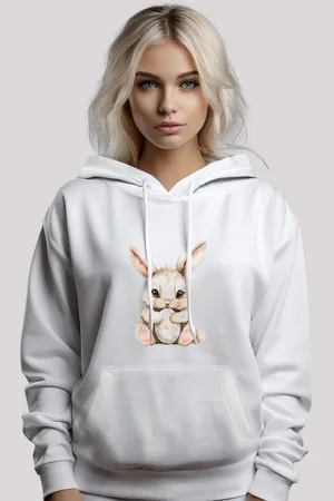 F4NT4STIC Kapuzenpullover Niedlicher Osterhase mit Ei Premium Qualität