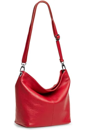 CASPAR Schultertasche Klassische Damen Leder Handtasche - CLASSIC LINE - Modell No.803, elegant, robust & unempfindlich - 100% Echtleder - Handmade in Italy - Verkäufer: & SIKORA