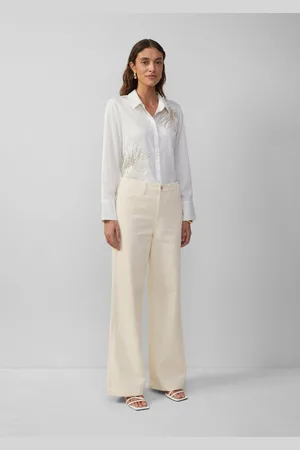 QS by s.Oliver 5-Pocket-Jeans Jeans Suri / Regular Fit / High Rise / Wide Leg / Strukturmuster Ziernaht - Verkäufer: s.Oliver