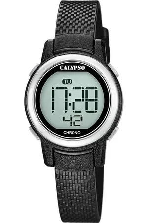 Calypso Quarzuhr Digital Crush Damenuhr K5736-3 Schwarz Kunststoffband 29 mm - Verkäufer: Jäckle Uhrenhandel e.K.