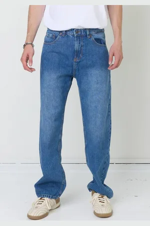 Denim Project Loose-fit-Jeans in blauer Waschung