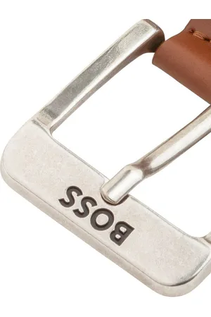 HUGO BOSS Ledergürtel Jemio_Sz40 mit Schriftzug