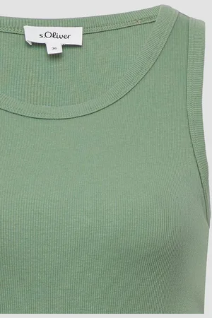 QS by s.Oliver Shirttop Elastisches Top mit Rippstruktur - Verkäufer:
