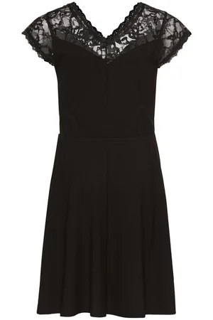 Kidsworld Jerseykleid Viskose-Kleid mit Spitze Schöne Spitzen-Ausschitt