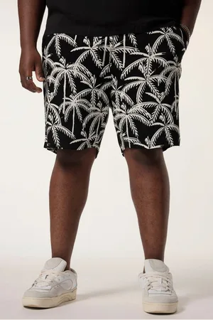 STHUGE Bermudas Bermuda Elastikbund tropischer Alloverprint - Verkäufer: Popken Fashion Group