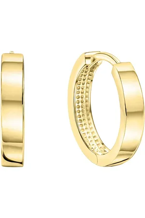 vivance collection Paar Creolen 585/- Gelbgold glanz