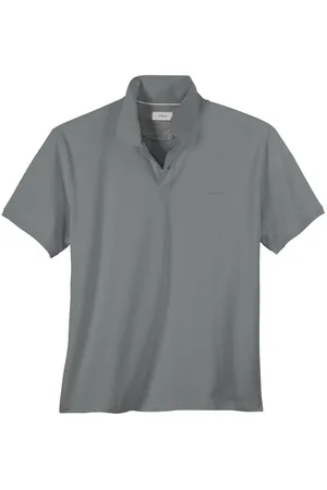 QS by s.Oliver Rundhalsshirt Übergrößen Basic Stretch-Poloshirt - Verkäufer: bigtex