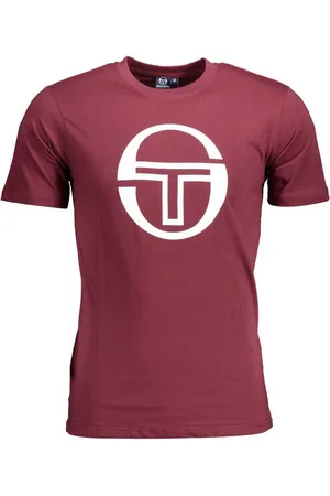 Sergio Tacchini T-Shirt Lila Herren Kurzarm T-Shirt mit Logo-Druck und - Verkäufer: Redeve
