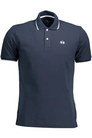 La Martina Poloshirt Herren Polo-Shirt Blau - Kurzarm, Stickerei - Verkäufer: Redeve