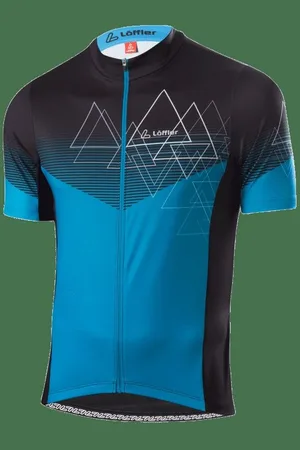 Löffler Radtrikot M BIKE JERSEY FZ PEAKS BLUE LAKE - Verkäufer: Schuhe und Sport Klausmann