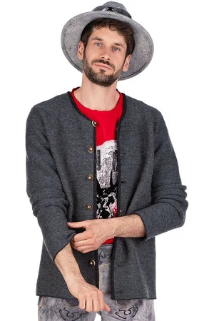 Hammerschmid Trachtenstrickjacke Trachten Strickjacke Herren - SIMON - dunkelgrau - Verkäufer: Alpenwahnsinn Tracht & Lifestyle