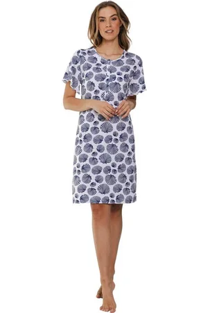 Pastunette Nachthemd Damen Schlafshirt mit kurzem Arm (1-tlg) Baumwolle - Verkäufer: HELLER-SHOES