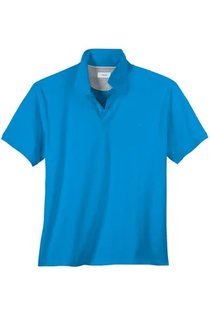 QS by s.Oliver Poloshirt Übergrößen Basic Stretch-Poloshirt türkisblau - Verkäufer: bigtex