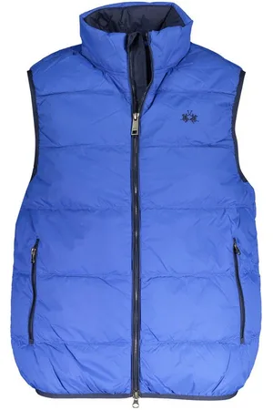 La Martina Outdoorjacke Blaue Herren-Weste mit Kontrastdetails und Stickerei - Ärmellos - Verkäufer: Redeve