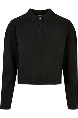 Urban classics Poloshirt Damen Ladies Short Oversized Polo Longsleeve (1-tlg)