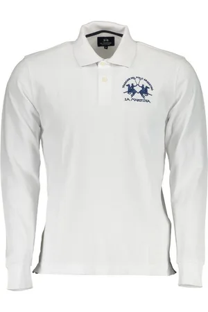 La Martina Poloshirt Elegantes Herren Langarm-Poloshirt in Weiß - - Verkäufer: Redeve
