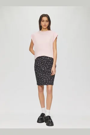 QS by s.Oliver Maxirock Pencilskirt mit All-over-Print Schlitz - Verkäufer: s.Oliver