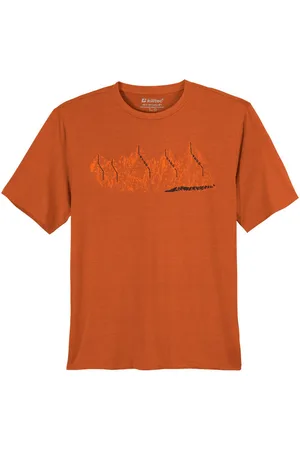Killtec Rundhalsshirt XXL Print Funktionsshirt LILLEO rost melange - Verkäufer: bigtex