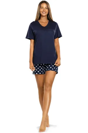 Comtessa Shorty Feeling Good (Set, 2 tlg., 2-teilig) Damen Pyjama 2-teilig Shorty Schlafanzug Baumwolle große Größen - Verkäufer: chic4home