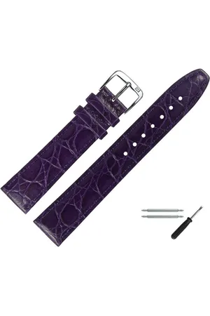 MARBURGER Uhrenarmband 14mm Leder Kroko (Caiman) Prägung - Verkäufer: