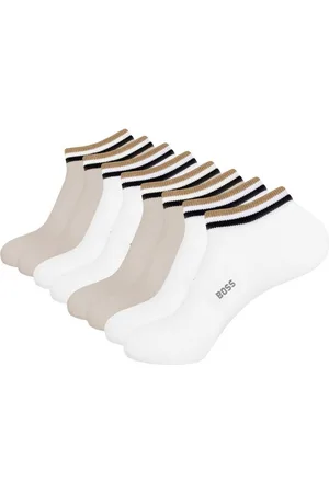 HUGO BOSS Freizeitsocken AS Uni Stripe CC (4-Paar) mit eingesticktem Markenschriftzug - Verkäufer: bonvenon
