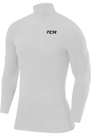 TCA Funktionsshirt Herren Kompression Langarm Thermo Oberteil - Weiss (1-tlg) - Verkäufer: SellerX14
