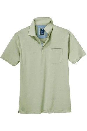 Redmond Poloshirt "Wash & Wear" XXL Poloshirt blassgrün melange - Verkäufer: bigtex