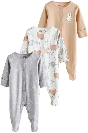 Next Schlafoverall Babyschlafanzüge aus 100 % Baumwolle, 3er-Pack (3-tlg) - Verkäufer: Germany GmbH