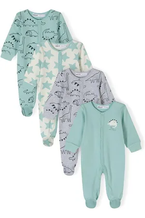 Minoti Schlafoverall Schlafanzüge mit Print, 4-er Pack (0-24m) - Verkäufer: