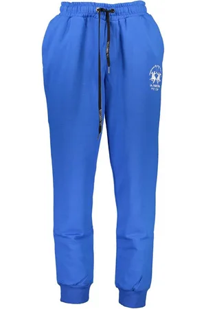 La Martina 5-Pocket-Hose Blaue Herren-Sporthose mit Kordelzug, 3 Taschen & Stickerei - Verkäufer: Redeve