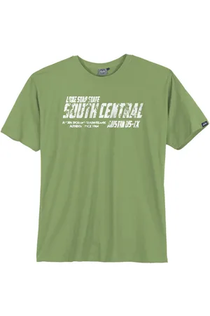 Ahorn Rundhalsshirt Ahorn XXL T-Shirt moosgrün Vintageprint South Central - Verkäufer: bigtex