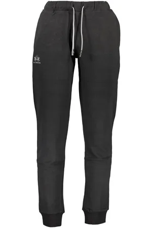 La Martina 5-Pocket-Hose Schwarze Herren-Sporthose: Elastisch, mit Kordelzug & Logodruck - Verkäufer: Redeve