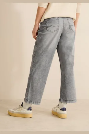 CECIL Weite Jeans softer Materialmix