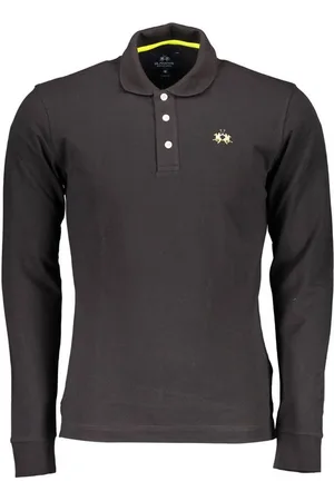 La Martina Poloshirt Herren Langarm Polo Schwarz - Schmal, Stilvoll, Mit - Verkäufer: Redeve