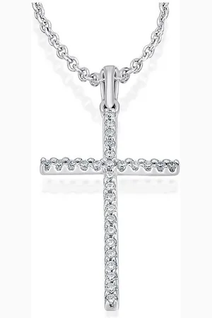 vivance collection Kettenanhänger 0,10 ct Diamant Brillant Anhänger aus 585 Weißgold, Damen Gold Schmuck