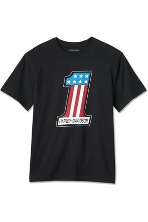 Harley davidson T-Shirt Herren #1 Racing Tee Graphic Logo Tee Shirt Kurzarm Oberteil - Verkäufer: Kiel eCom