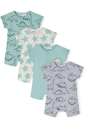 Minoti Schlafoverall Kurzarm-Strampler im 4-er Pack (0-24m) - Verkäufer: