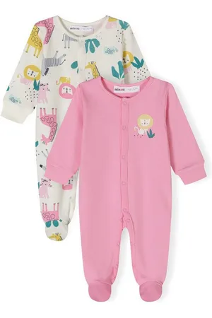 Minoti Schlafoverall Schlafanzüge mit Print, 2-er Pack (0-24m) - Verkäufer: