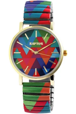 Raptor Quarzuhr Colorful Edition mit Edelstahlzugarmband, 3 ATM, Mineralglas - Verkäufer: Shaghafi GmbH