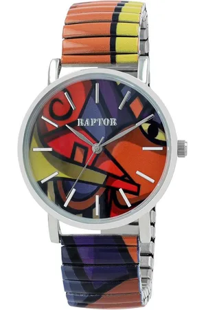 Raptor Quarzuhr Colorful Edition mit Edelstahlzugarmband, 3 ATM, Mineralglas - Verkäufer: Shaghafi GmbH