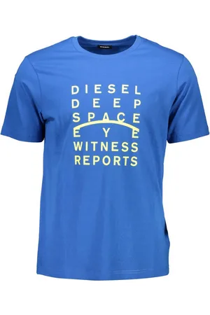 Diesel T-Shirt Herren T-Shirt Blau: Kurzarm, Rundhals, Logo-Print - Verkäufer: Redeve