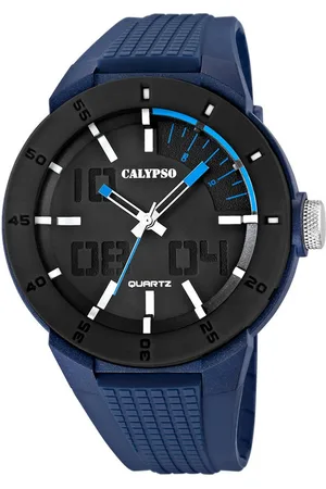 Calypso Quarzuhr Street Style Herrenuhr – Blaues Kunststoffarmband, 49,1 mm Gehäuse K5629/3 - Verkäufer: Jäckle Uhrenhandel e.K.