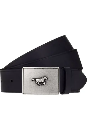 Mustang Koppelgürtel Mit charakteristischer Koppelschließe, im Vintage-Look, 4 cm