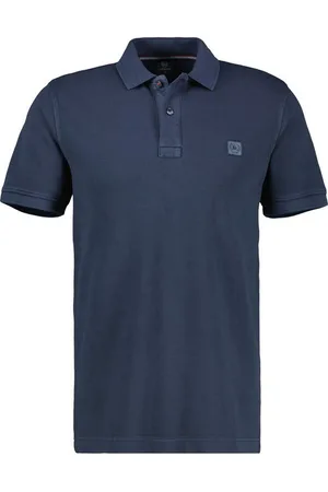 Lerros Poloshirt Herren Poloshirt in gewaschener Optik